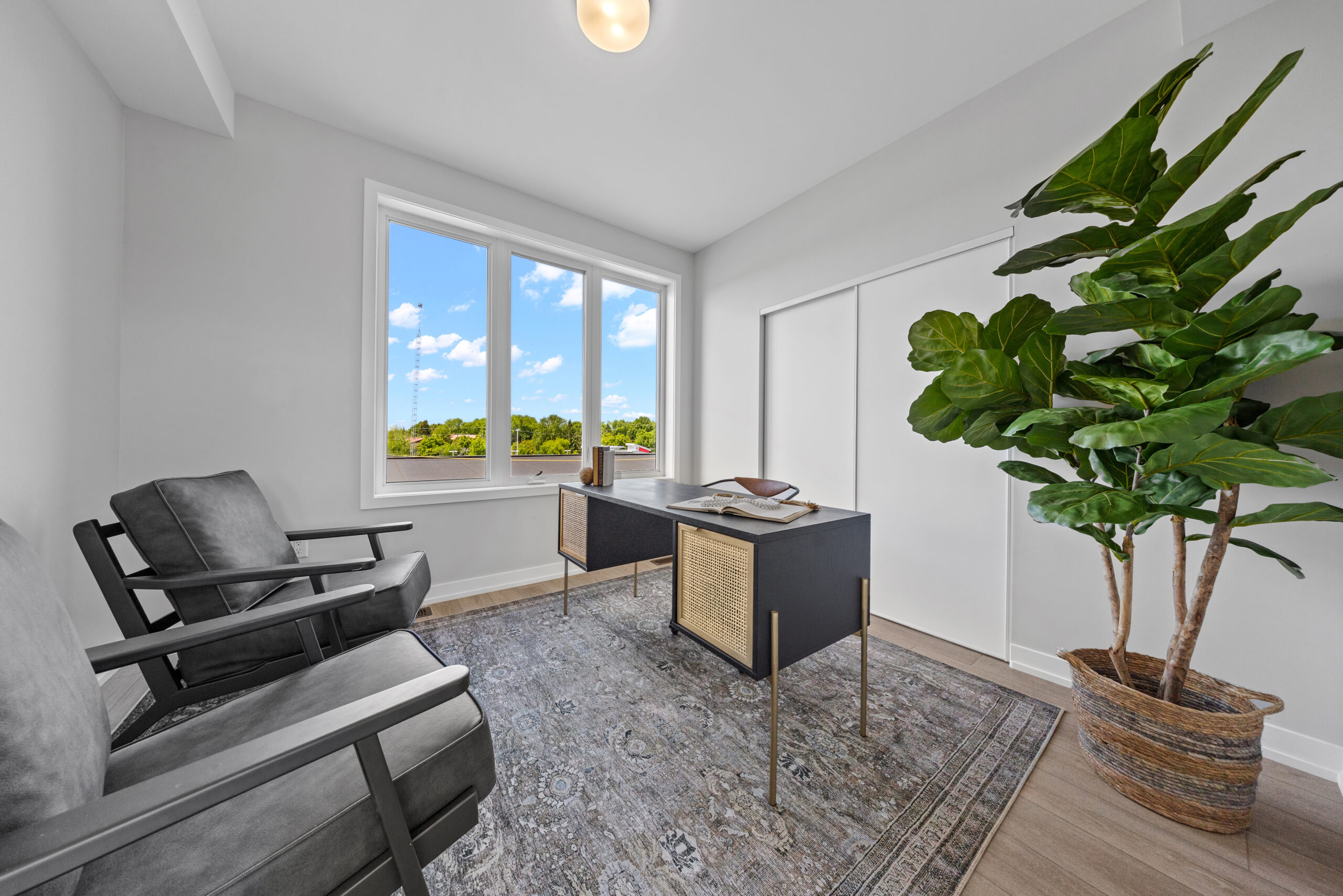 Modern office with natural light