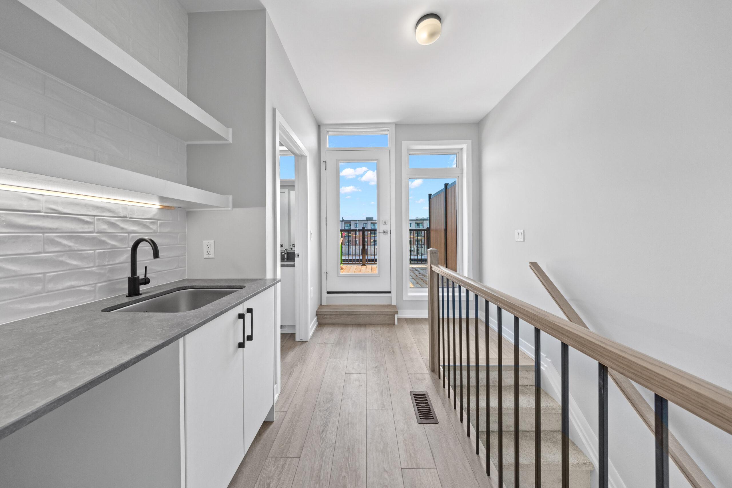 Loft hallway and staircase